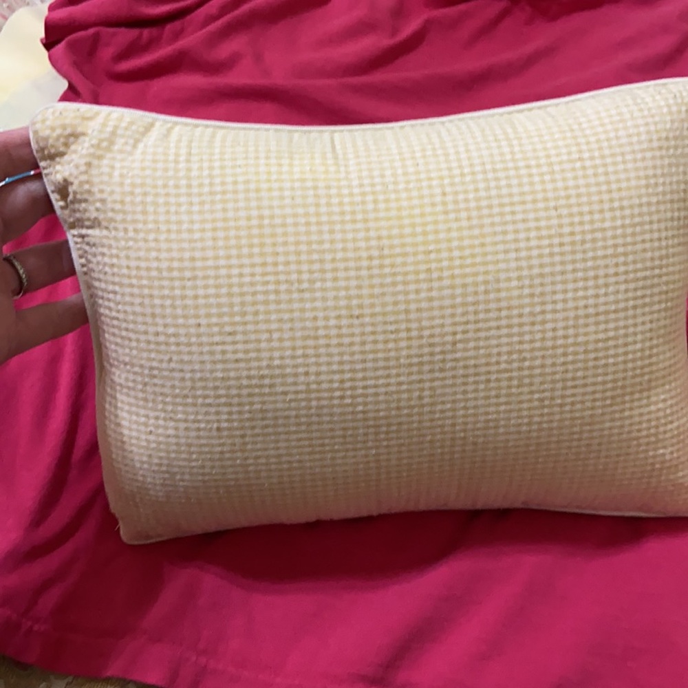 Decorative Bee Pillow. Embroidered. - Picture 2 of 3